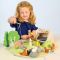 Set de joaca, camping in natura, din lemn premium, Tender Leaf Toys