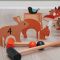 Set de croquet, din lemn premium, Tender Leaf Toys, Woodland