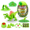 Figurina dinozaur in ou, Smashers, Mega Dino Jurassic Light-Up, Verde, S1