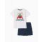 Set tricou cu maneca scurta si pantaloni scurti Zippy Space Mission