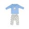 Set tricou, body si pantaloni cu imprimeu Disney Mickey Mouse, Albastru