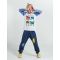 Set bluza cu maneca lunga si pantaloni sport Denokids