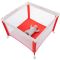Tarc de joaca / Pat de voiaj Safety 1St Circus Red Lines, 100 x 100 cm, Rosu