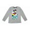 Tricou cu maneca lunga si imprimeu Disney Mickey, Gri 29112348