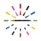 Set 12 markere de colorat cu dublu varf, Bic, Intensity