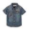 Camasa jeans cu maneca scurta Minoti Roar