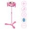 Stativ reglabil cu 2 microfoane, Lexibook Barbie, efecte vocale, lumini si bluetooth speaker, Roz