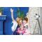 Stativ reglabil cu 2 microfoane, Lexibook Barbie, efecte vocale, lumini si bluetooth speaker, Roz