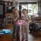 Stativ reglabil cu 2 microfoane, Lexibook Barbie, efecte vocale, lumini si bluetooth speaker, Roz