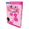 Stativ reglabil cu 2 microfoane, Lexibook Barbie, efecte vocale, lumini si bluetooth speaker, Roz