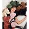Jucarie de plus, Doudou, Ursulet, geanta crossbody, Kaki, 30 cm