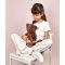Jucarie de plus, Doudou, Ursulet, geanta crossbody, Maro, 30 cm
