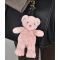 Jucarie de plus, Doudou, Breloc, Roz, 20 cm