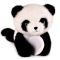 Jucarie de plus pentru relaxare si antistres, magnetic, Histoire d'Ours, Urs Panda, 30 cm
