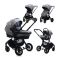 Set Carucior 3 in 1 Lorelli, Ramona Steel Grey