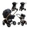 Set Carucior 3 in 1 Lorelli, Ramona Luxe Black