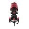 Tricicleta multifunctionala, cu roti gonflabile, 4 in 1, Lorelli Neo Air, Red Black Luxe