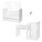 Patut modular multifunctional Lorelli, 5 configurari diferite, 190 x 72 cm, Multi White
