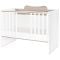 Patut modular multifunctional Lorelli, 5 configurari, diferite 190 x 72 cm, Multi White Coffe