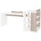Patut modular multifunctional Lorelli, 5 configurari, diferite 190 x 72 cm, Multi White Coffe