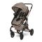 Carucior transformabil, Lorelli Alba Premium, set adaptori pentru cosulet auto inclus, Pearl Beige
