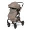Carucior transformabil, Lorelli Alba Premium, set adaptori pentru cosulet auto inclus, Pearl Beige