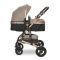 Carucior transformabil, Lorelli Alba Premium, set adaptori pentru cosulet auto inclus, Pearl Beige