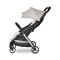 Carucior pentru nou-nascut autofold, Lorelli Loret, ultra-light, pana la 22 kg, Grey Jasper