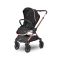 Carucior 3 in 1, Lorelli Reya, maner reversibil, pana la 22 kg, Black Jasper