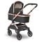 Carucior 3 in 1, Lorelli Reya, maner reversibil, pana la 22 kg, Black Jasper