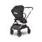 Carucior 3 in 1, Lorelli Reya, maner reversibil, pana la 22 kg, Black Jasper