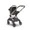 Carucior 3 in 1, Lorelli Reya, maner reversibil, pana la 22 kg, Black Jasper
