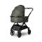 Carucior 3 in 1, Lorelli Reya, maner reversibil, pana la 22 kg, Green