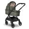 Carucior 3 in 1, Lorelli Reya, maner reversibil, pana la 22 kg, Green