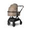 Carucior 3 in 1, Lorelli Reya, maner reversibil, pana la 22 kg, Brown