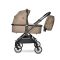 Carucior 3 in 1, Lorelli Reya, maner reversibil, pana la 22 kg, Brown