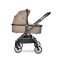 Carucior 3 in 1, Lorelli Reya, maner reversibil, pana la 22 kg, Brown