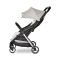 Carucior 2 in 1 autofold, Lorelli Loret, set adaptori inclus, cosulet auto inclus, pana la 22 kg, Grey Jasper