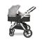 Carucior Lorelli Viola, Cos auto inclus, set adaptori, pana la 22 kg, Opaline Grey
