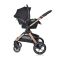 Carucior Lorelli Viola, Cos auto inclus, set adaptori, pana la 22 kg, Pearl Beige