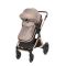 Carucior Lorelli Viola, Cos auto inclus, set adaptori, pana la 22 kg, Pearl Beige