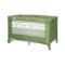 Patut pliabil, Lorelli Carina, 2 nivele, deschidere laterala cu fermoar, prevazut cu roti cu frana, Green Stars