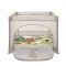 Tarc de joaca, Lorelli Play N Relax, 100 x 100 x 75 cm, deschidere laterala, geanta de transport, Beige Camping