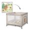 Tarc de joaca, Lorelli Play N Relax, 100 x 100 x 75 cm, deschidere laterala, geanta de transport, Beige Camping