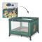 Tarc de joaca, Lorelli Play N Relax, 100 x 100 x 75 cm, deschidere laterala, geanta de transport, Green Night