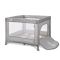 Tarc de joaca, Lorelli Play N Relax, 100 x 100 x 75 cm, deschidere laterala, geanta de transport, Grey Adventure