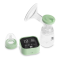 Pompa de san electrica, Lorelli Lea, 4 moduri de operare, functie masaj, 9 niveluri de aspiratie, 180 ml, Green
