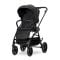 Carucior set 2 in 1, Lorelli Venice, cos landou individual, cadru din aluminiu, sezut reversibil, pana la 22 Kg, Black