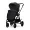 Carucior set 2 in 1, Lorelli Venice, cos landou individual, cadru din aluminiu, sezut reversibil, pana la 22 Kg, Black