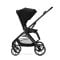 Carucior set 2 in 1, Lorelli Venice, cos landou individual, cadru din aluminiu, sezut reversibil, pana la 22 Kg, Black